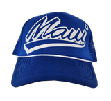 Hawaiian Headwear Shadow Maui Foam Trucker Hat - Royal Blue