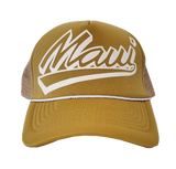 Hawaiian Headwear Shadow Maui Foam Trucker Hat - Tan