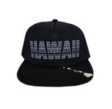 Hawaiian Headwear Tribal Hawaii Foam Trucker Hat - Black