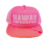 Hawaiian Headwear Tribal Hawaii Foam Trucker Hat - Pink