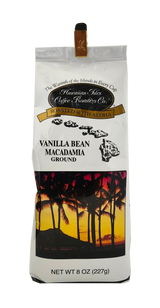 Hawaiian Isles Coffee Roasters Co. Vanilla Bean Macadamia Ground Coffee 8oz.