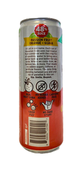 Hawaiian Soda Co. Sparkling Soda 12oz. - Passion Orange Guava