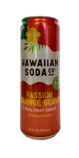 Hawaiian Soda Co. Sparkling Soda 12oz. - Passion Orange Guava