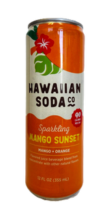 Hawaiian Soda Co. Sparkling Soda 12oz. - Mango Sunset