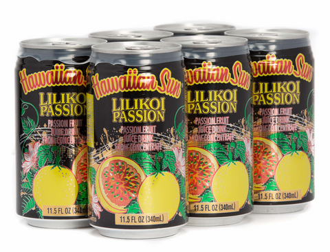 Hawaiian Sun Drink - VARIETY PACK - Passion Orange 11.5 oz, Lilikoi Passion, Pass-O-Guava, and Guava Nectar 11.5 oz (Pack of 6 each flavor) **Limit 2 total cases per purchase transaction**
