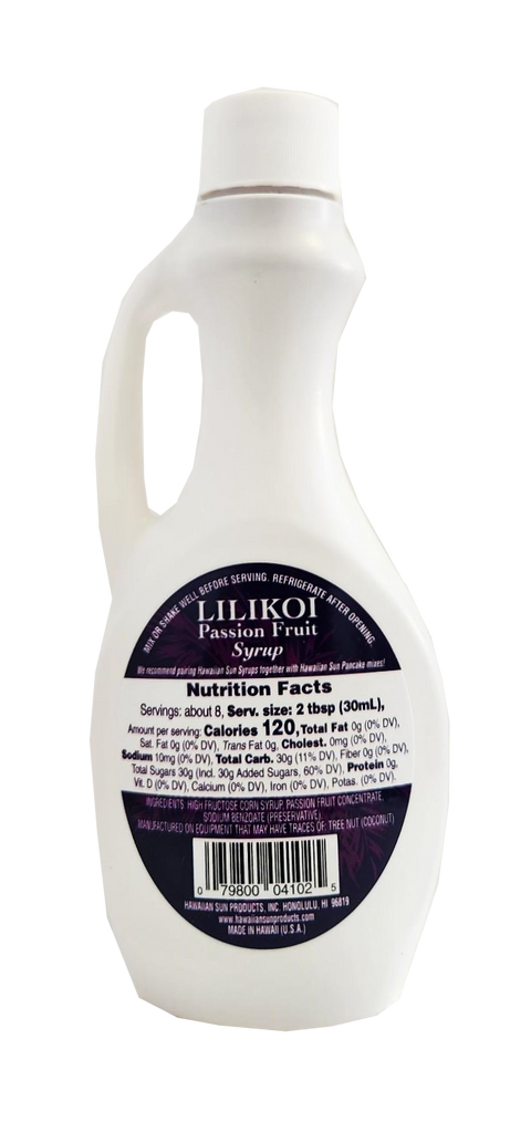 Hawaiian Sun Lilikoi Passion Fruit Syrup 8.3 oz