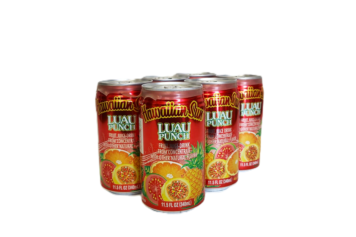Hawaiian Sun Drink - Luau Punch 11.5oz (Pack of 6) **Limit of 8-6