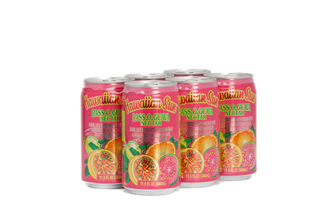 Hawaiian Sun Drink - VARIETY PACK - Passion Orange 11.5 oz, Lilikoi Passion, Pass-O-Guava, and Guava Nectar 11.5 oz (Pack of 6 each flavor) **Limit 2 total cases per purchase transaction**
