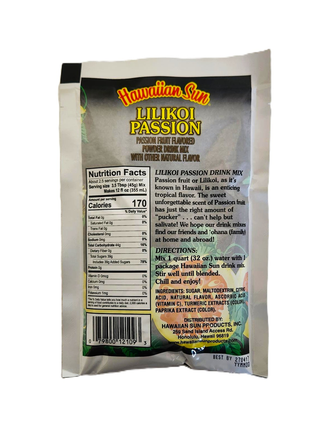 Hawaiian Sun Powdered Lilikoi Passion Drink Mix 4.16oz