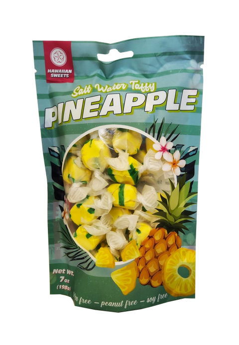 Hawaiian Sweets Salt Water Taffy - Pineapple 7oz