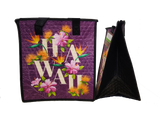 Tropical Paper Garden Hawaiian Hot/Cold Reusable Medium Bag - HAWAII BLOOMIN PURPLE MED