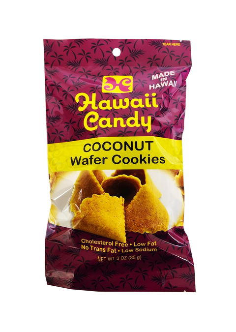 Hawaii Candy Coconut Wafer Cookies 3 oz.