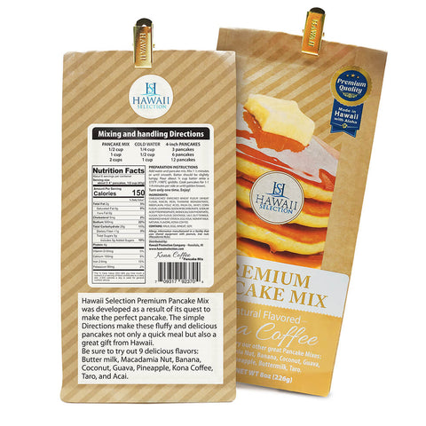 Hawaii Selection Premium Pancake Mix - Macadamia Nut 8oz.