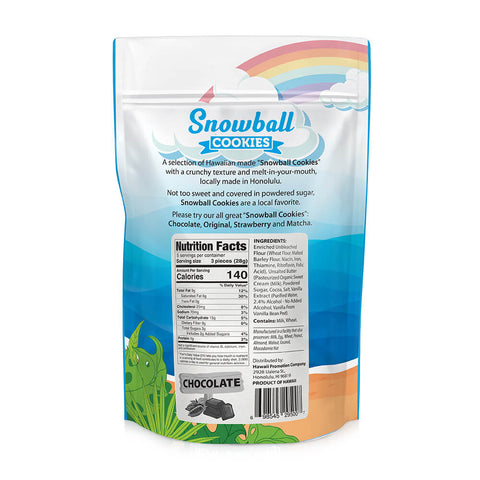 Hawaii Selection Snowball Cookies - Chocolate 5oz.