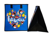 Tropical Paper Garden Hawaiian Hot/Cold Insulated Large Bag - HEART OF HAWAII BLUE LRG