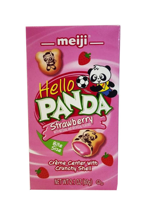 Hello Panda Biscuits with Strawberry Cream 2oz