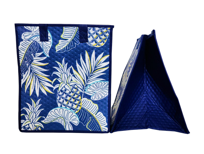 Tropical Paper Garden Hawaiian Hot/Cold Insulated Large Bag - HIGHLIGHT ROYAL