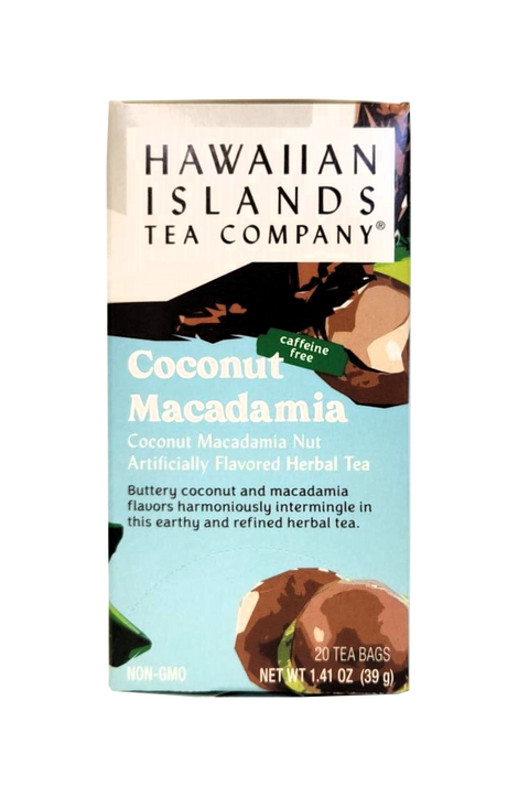 Hawaiian Islands Tea Co. Coconut Macadamia Herbal Tea 20CT/EA 1.41oz