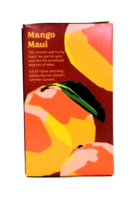 Hawaiian Islands Tea Co. Mango Maui Tropical Flavored Black Tea 20CT/EA 1.41oz