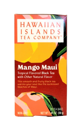 Hawaiian Islands Tea Co. Mango Maui Tropical Flavored Black Tea 20CT/EA 1.41oz