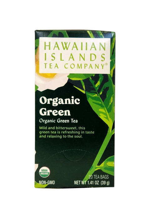 Hawaiian Islands Tea Co. Organic Green Tea 20CT/EA 1.41oz