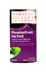 Hawaiian Islands Tea Co. Passion Fruit Napali Tropical Flavored Black Tea 20CT/EA 1.41oz