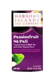 Hawaiian Islands Tea Co. Passion Fruit Napali Tropical Flavored Black Tea 20CT/EA 1.41oz