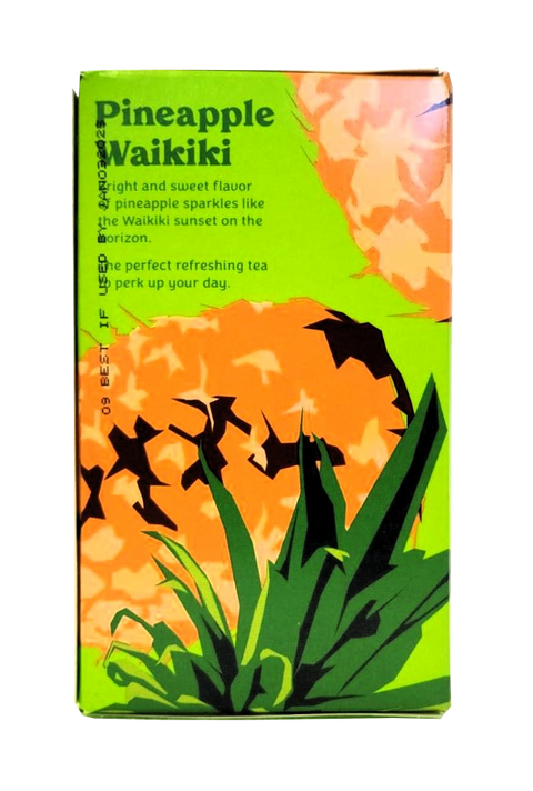 Hawaiian Islands Tea Co. Pineapple Waikiki Tropical Flavored Black Tea 20CT/EA 1.41oz