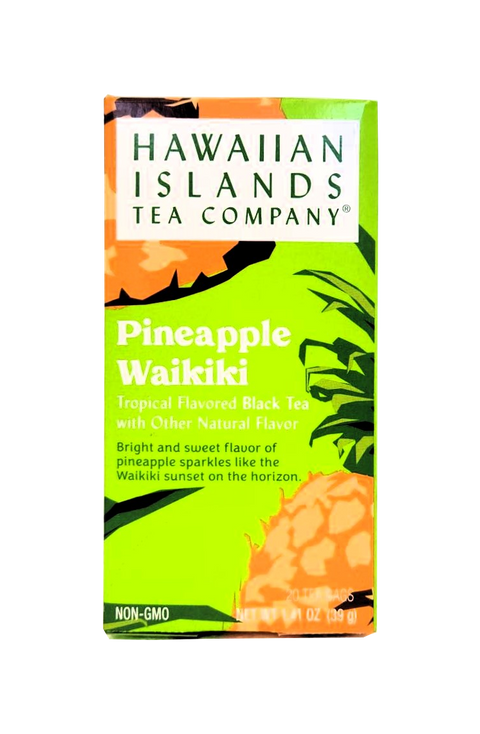 Hawaiian Islands Tea Co. Pineapple Waikiki Tropical Flavored Black Tea 20CT/EA 1.41oz