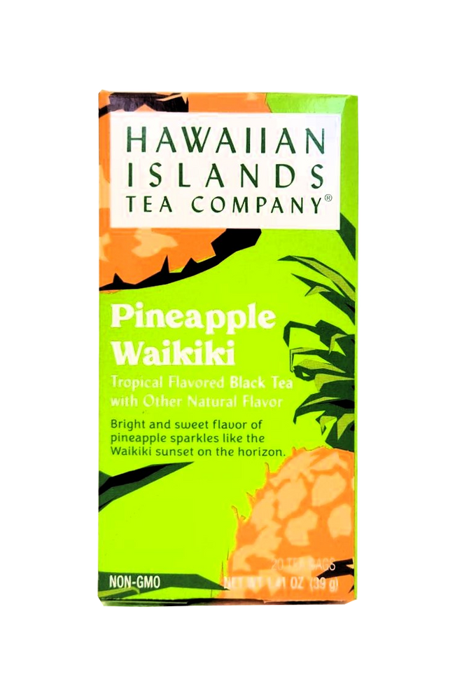 Hawaiian Islands Tea Co. Pineapple Waikiki Tropical Flavored Black Hawaiian Islands Tea Co. Pineapple Waikiki Tropical Flavored Black