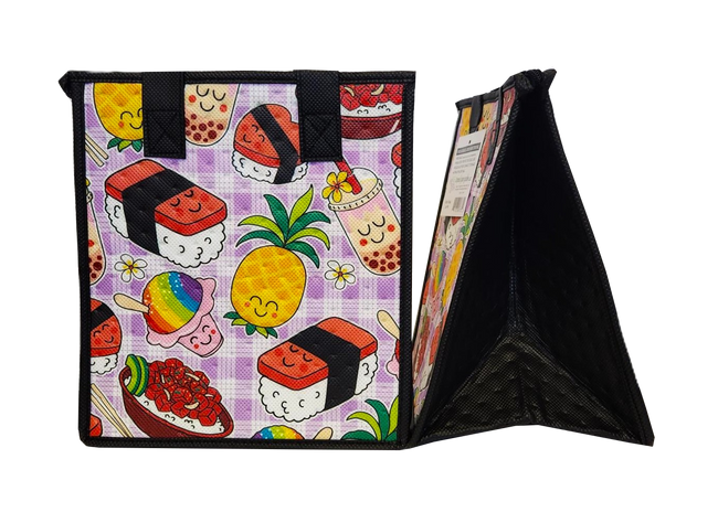 Tropical Paper Garden Hawaiian Hot/Cold Reusable Small Bag - ICONIC PALAKA LAV PET