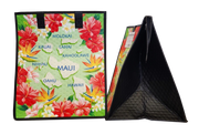Tropical Paper Garden Hawaiian Hot/Cold Insulated Large Bag - ISLAND FEVER GREEN LRG
