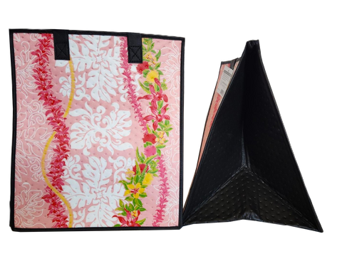 Tropical Paper Garden Hawaiian Hot/Cold Insulated Large Bag - IWILEI PINK LRG