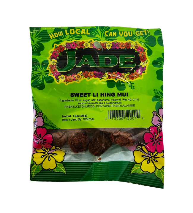Jade Sweet Li Hing Mui 1.0oz - Red (NOT FOR SALE TO CALIFORNIA)