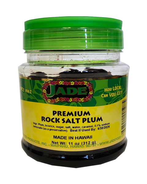 Jade Premium Rock Salt Plum Jar 11 oz (NOT FOR SALE TO CALIFORNIA)