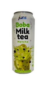 JANS Boba Milk Tea Matcha 16.9 oz