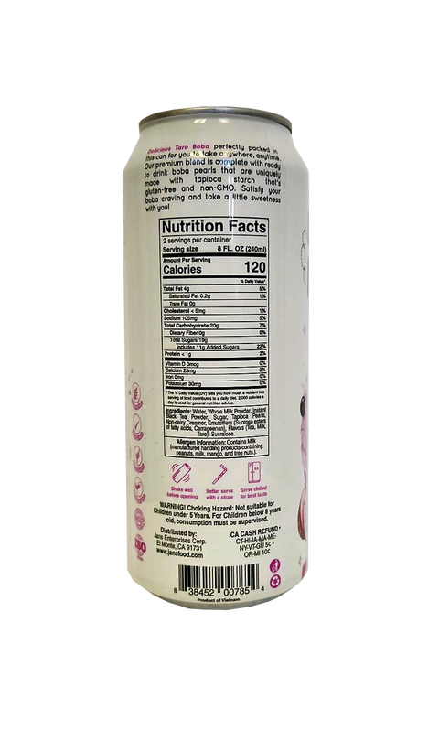 JANS Boba Milk Tea Taro 16.9 oz
