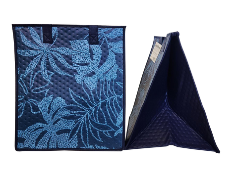Tropical Paper Garden Hawaiian Hot/Cold Insulated Large Bag - KANOKO NAVY LRG