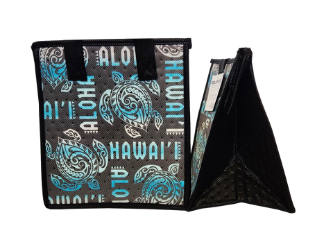 Tropical Paper Garden Hawaiian Hot/Cold Reusable Small Bag - KAPONO GREY PET