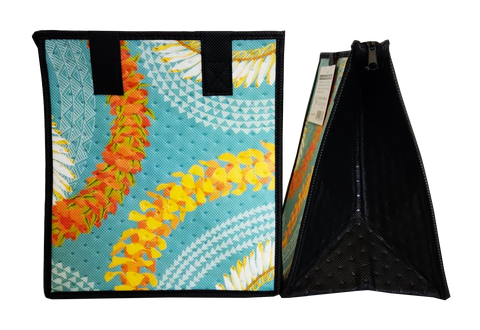 Tropical Paper Garden Hawaiian Hot/Cold Reusable Small Bag - KASSI BLUE PET