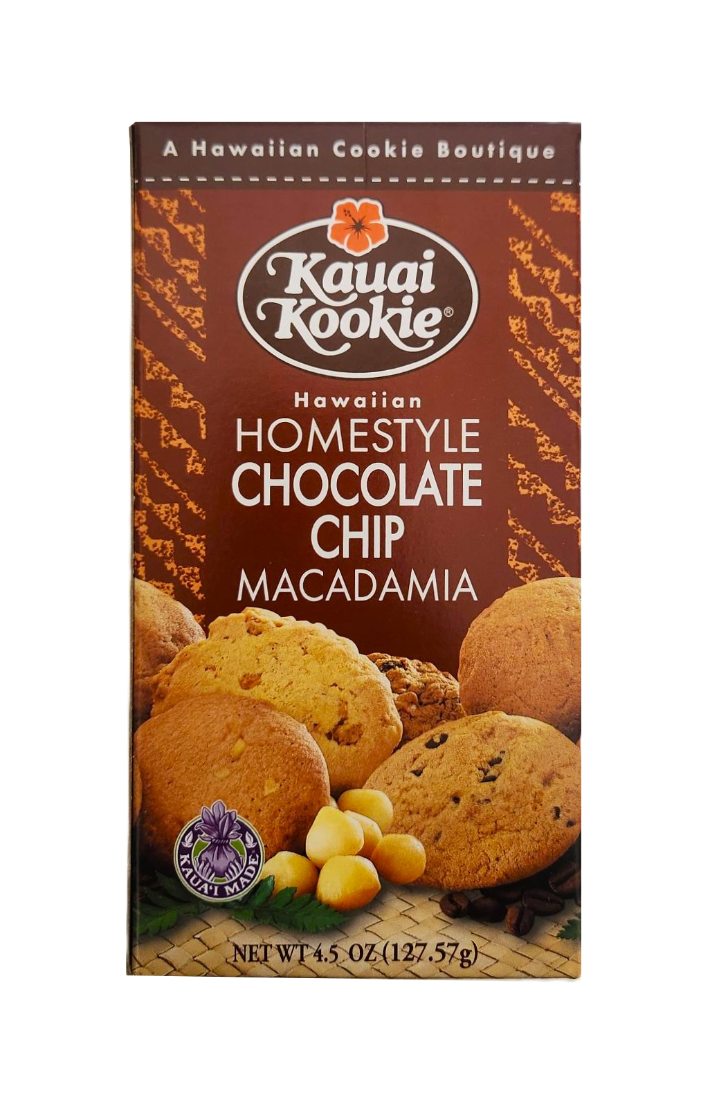 Kauai Kookie Chocolate Chip Macadamia Cookies 4.5oz– Hawaii Food