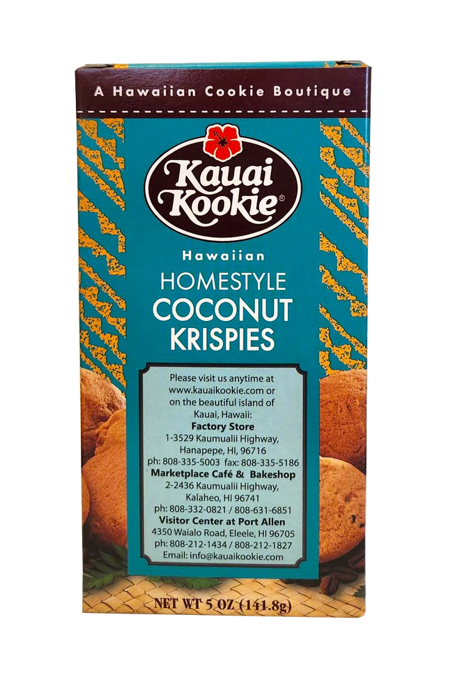 Kauai Kookie Coconut Krispies Cookies 4.5oz