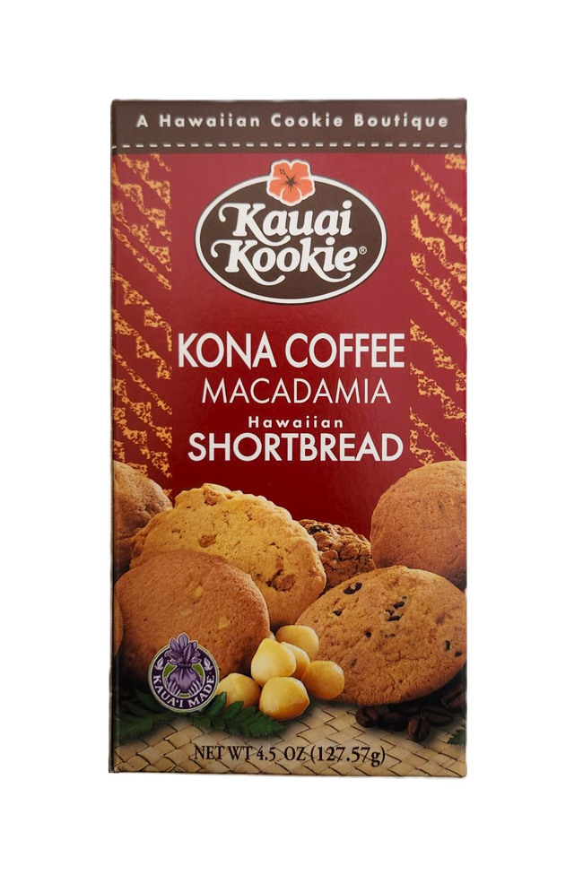 Kauai Kookie Kona Coffee Macadamia Cookies 4.5oz