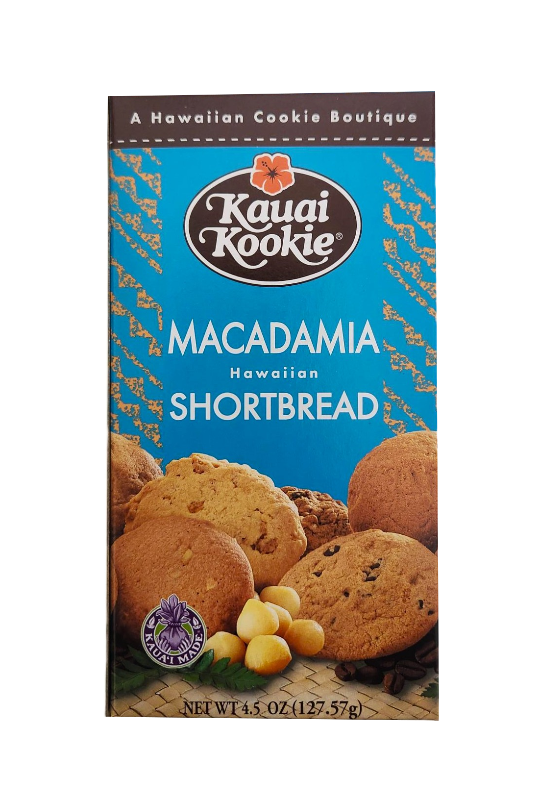 Kauai Kookie Macadamia Nut Shortbread Cookies 4.5 oz– Hawaii Food