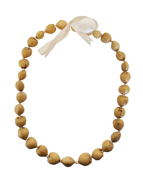 Kukui Nut Lei -White