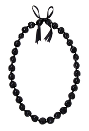 Kukui Nut Lei - Black