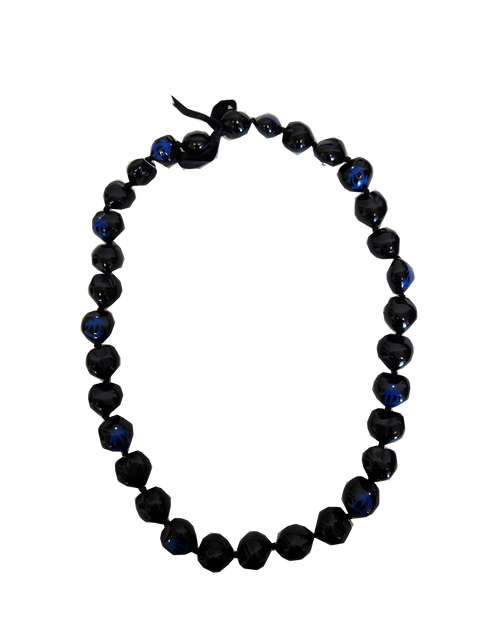 Kukui Nut Lei w/ Honu - Blue