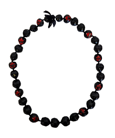Kukui Nut Lei w/ Honu - Red