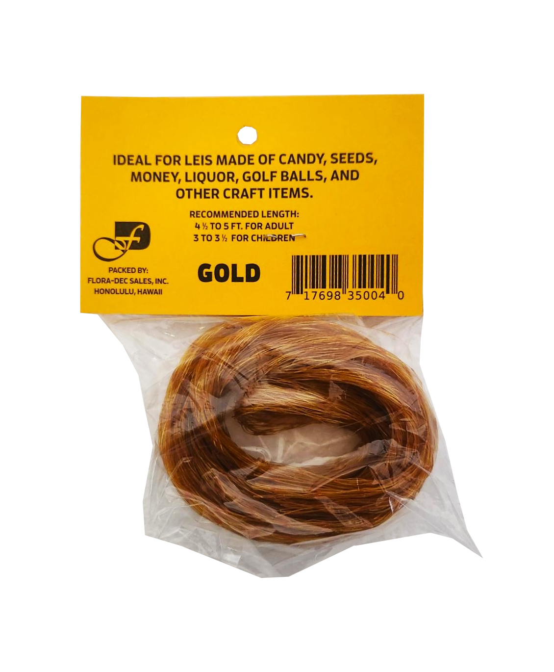Lei Netting - Gold 10ft– Hawaii Food To You