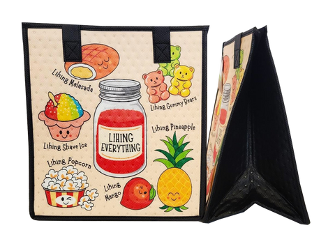 Tropical Paper Garden Hawaiian Hot/Cold Reusable Medium Bag - LIHING EVERYTHING CREAM MED